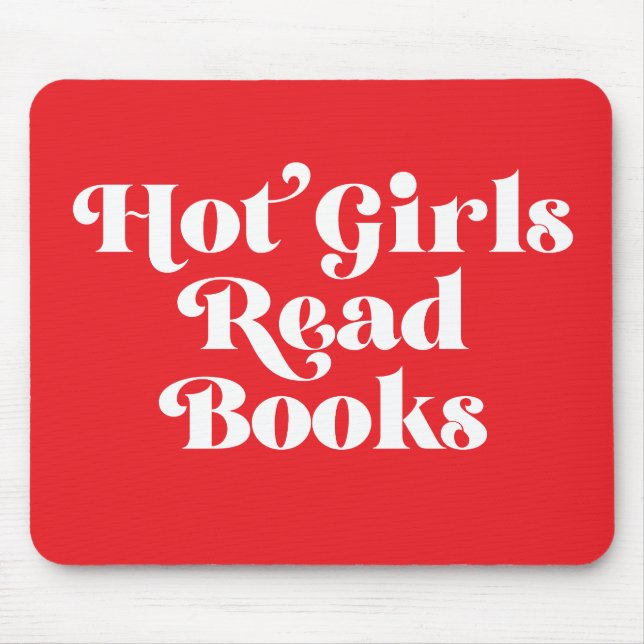 Tapis De Souris Hot Girls Lire des livres (Devant)