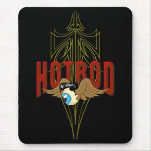 Tapis De Souris Hot rod de globe oculaire de vol
