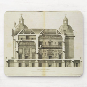 Tapis De Souris Houghton Hall : section transversale du Hall et du