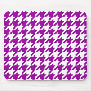Tapis De Souris Houndstooth Purple Elegant