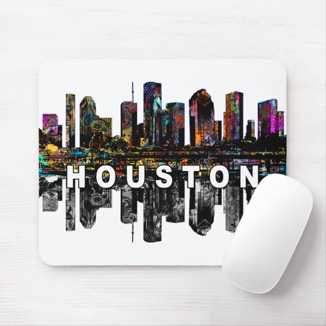 Tapis De Souris Houston, Texas en graffiti (Avec souris)