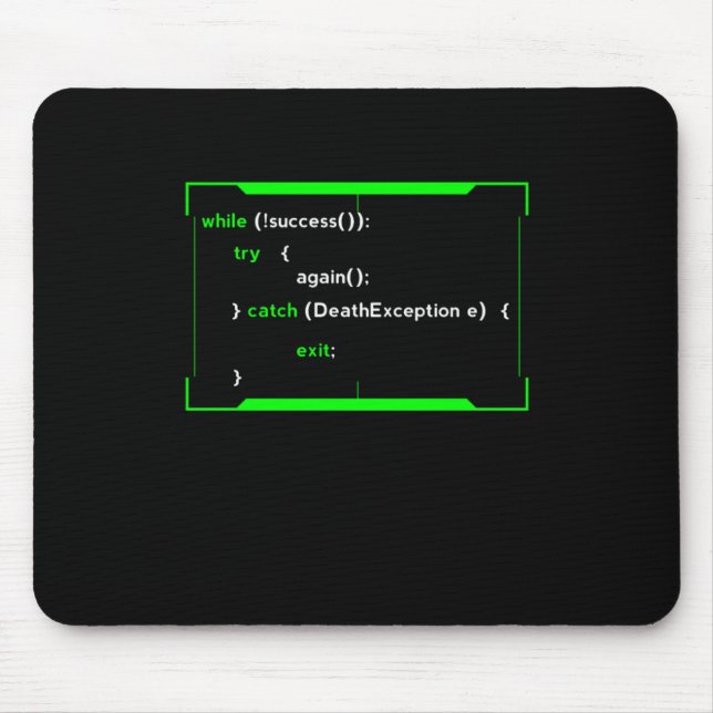 Tapis De Souris HTML Java Coding Coder Programmer Développeur Cade (Devant)