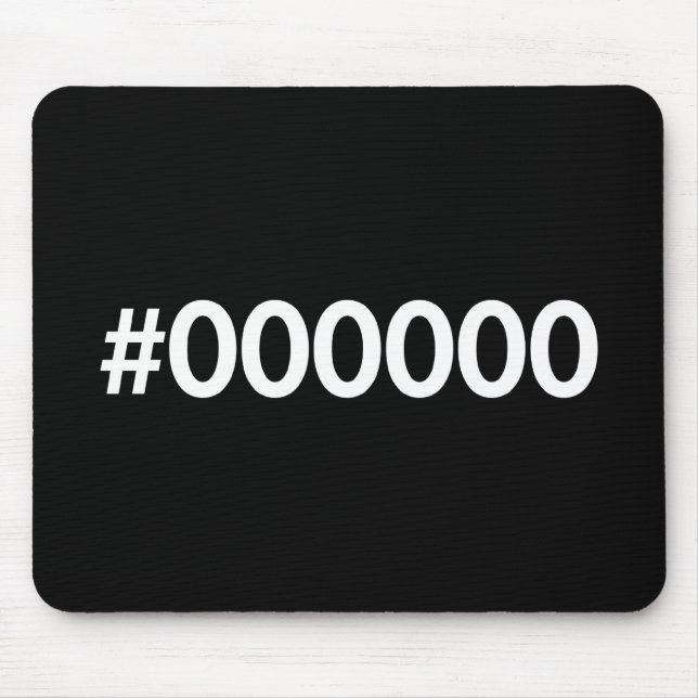 Tapis De Souris HTML RVB noir (Devant)