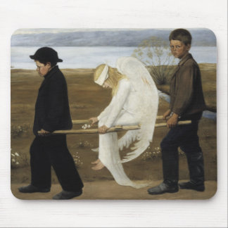 Tapis De Souris Hugo Simberg - l'ange blessé