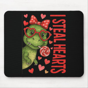 Tapis De Souris Hugvyn I Steal Hearts Boys T Rex Valentine Dinosau