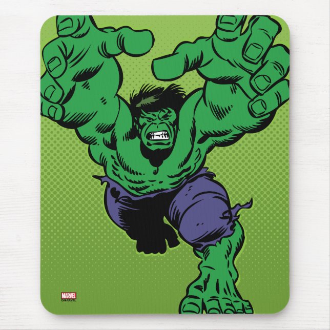 Tapis De Souris Hulk Retro Grab (Devant)