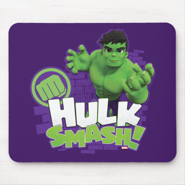 Tapis De Souris HULK SMASH ! Graphique de caractères (Devant)