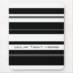 Tapis De Souris Humbug Stripe 'Your Text' mousepad vertical