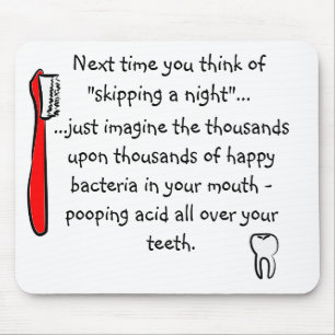 Tapis De Souris Humour dentaire drôle Mousepad
