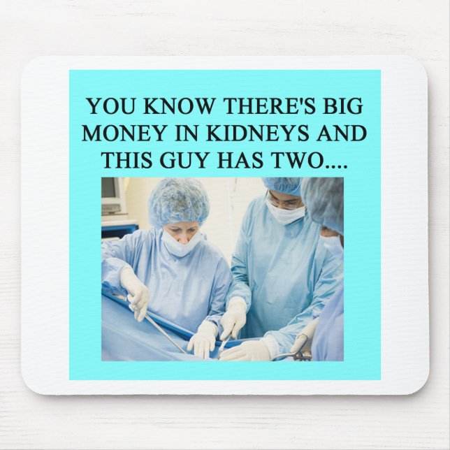 Tapis De Souris humour drôle de docteur (Devant)