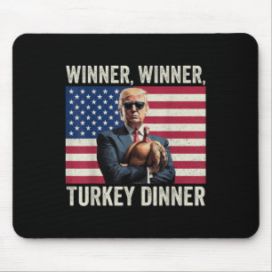 Tapis De Souris Humour Drôle Trump Gagnant Dîner Dîner Turquie