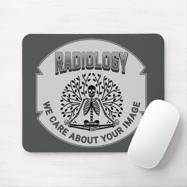 Tapis De Souris Humour radiologique - Votre image compte (Avec souris)