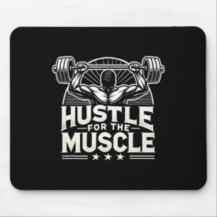 Tapis De Souris Hustle Pour Muscle Barbell Bodybuilding