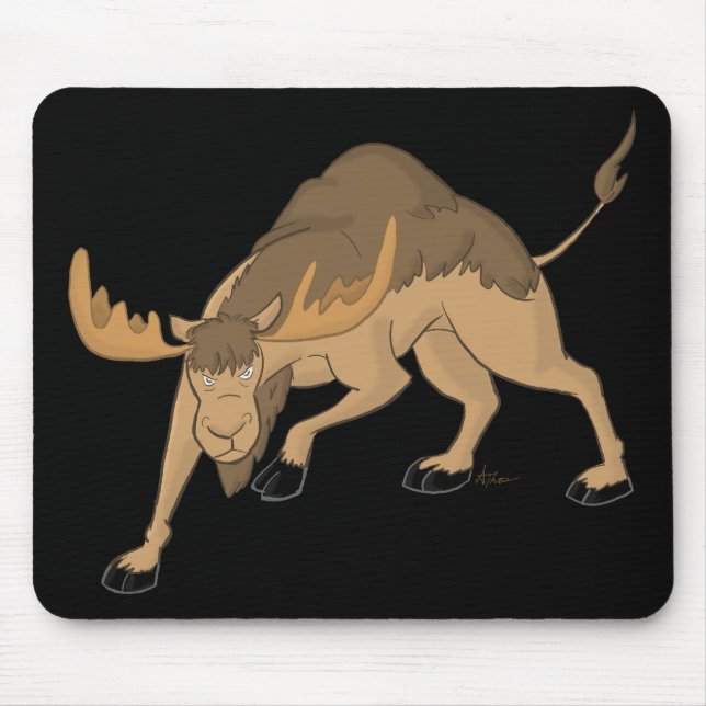 Tapis De Souris Hybride fâché Mousepad d'orignaux de chameau (Devant)