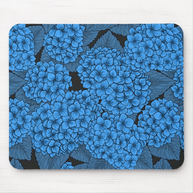 Tapis De Souris Hydrangée bleue (Devant)