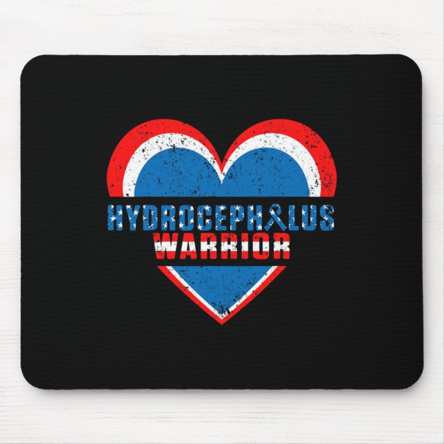 Tapis De Souris Hydrocéphalie Survivant Soutien Guerrier de sensib (Devant)