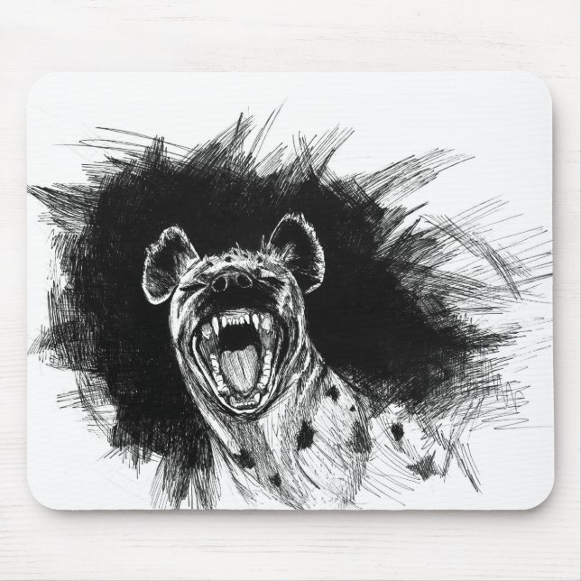 Tapis De Souris Hyène hysterique (Devant)