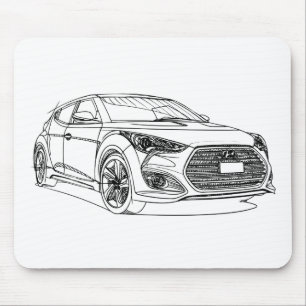 Tapis De Souris Hyu Veloster Turbo 2013