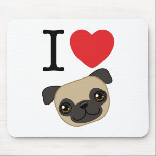 Tapis De Souris I carlins de faon de coeur