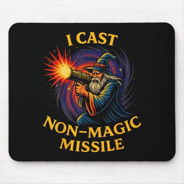 Tapis De Souris I Cast Non-magic Missile Funny Wizard Parody Meme  (Devant)