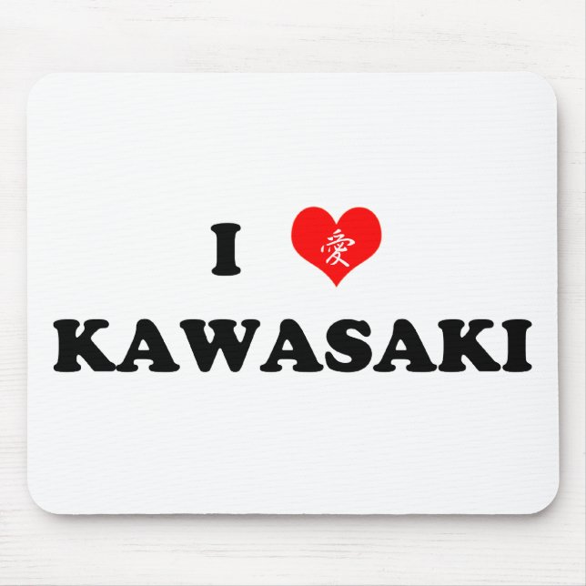 Tapis De Souris I coeur Kawasaki Mousepad (Devant)