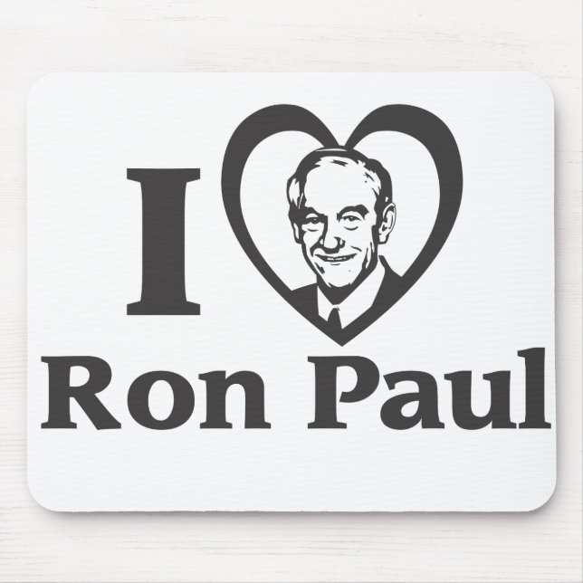 Tapis De Souris I COEUR RON PAUL - Mousepad (Devant)