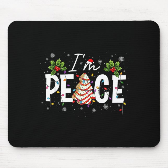 Tapis De Souris I Come In Peace I'm Peace Couple Ugly Christmas Sw (Devant)