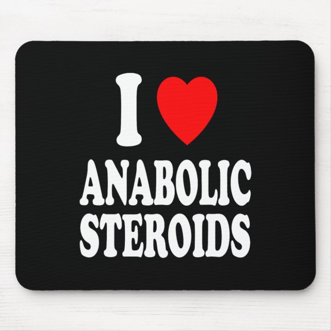Tapis De Souris I Heart (amour) Anabolic Stéroïdes Bodybuilding We (Devant)