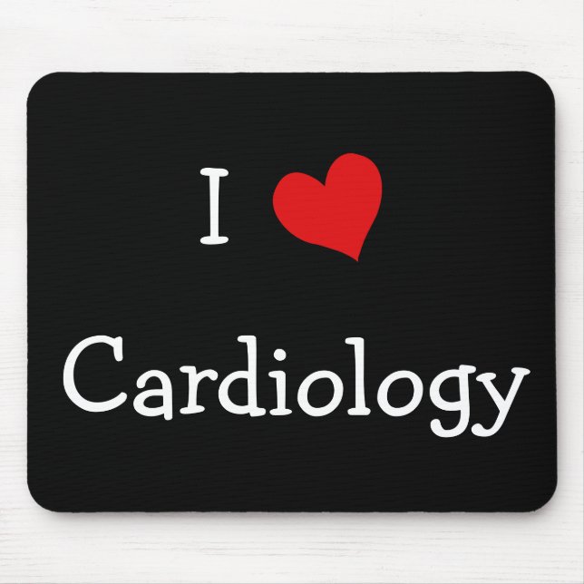 Tapis De Souris I Love Cardiology (Devant)
