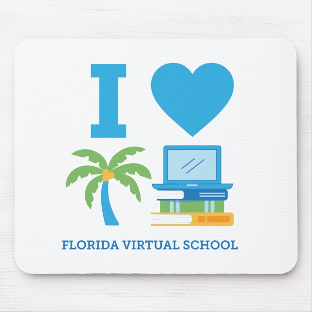 Tapis De Souris I Love Florida Virtual School Mousepad (Devant)
