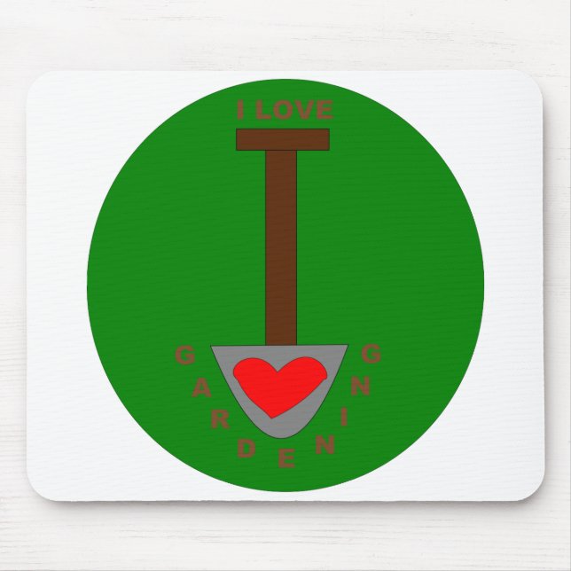 Tapis De Souris I Love Gardening Mousepad (Devant)