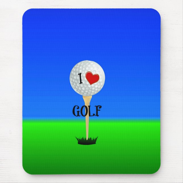 Tapis De Souris I Love Golf (Devant)