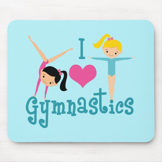 Tapis De Souris I Love Gymnastique (Devant)