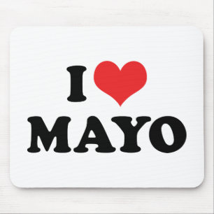 Tapis De Souris I Love Heart Mayo - Mayonnaise Lover