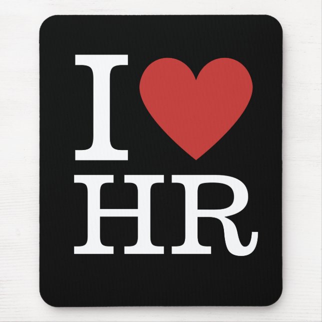 Tapis De Souris I ❤️ Love HR - Département RH - (Devant)