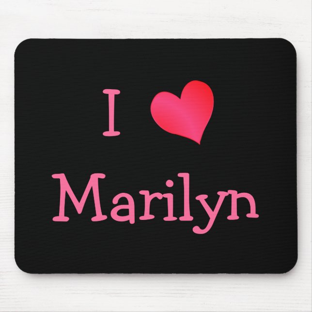 Tapis De Souris I Love Marilyn (Devant)
