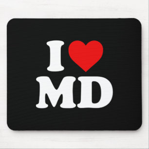 Tapis De Souris I Love Md Heart Maryland
