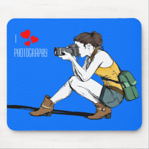 Tapis De Souris I Love Photography Mousepad