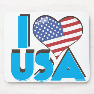 Tapis De Souris I Love USA Retro 80s