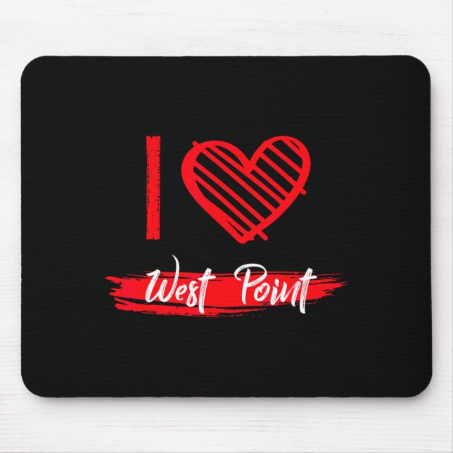 Tapis De Souris I Love West Int I Heart West Int  (Devant)