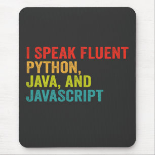 Tapis De Souris i Parle Fluent Informatique Langue Funny Coding