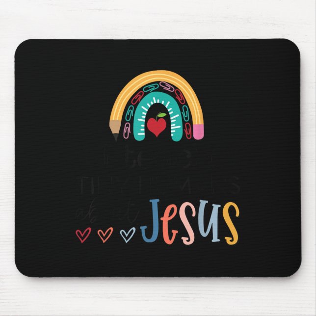Tapis De Souris I Teach Tiny Humans About Jesus Christian Teacher  (Devant)