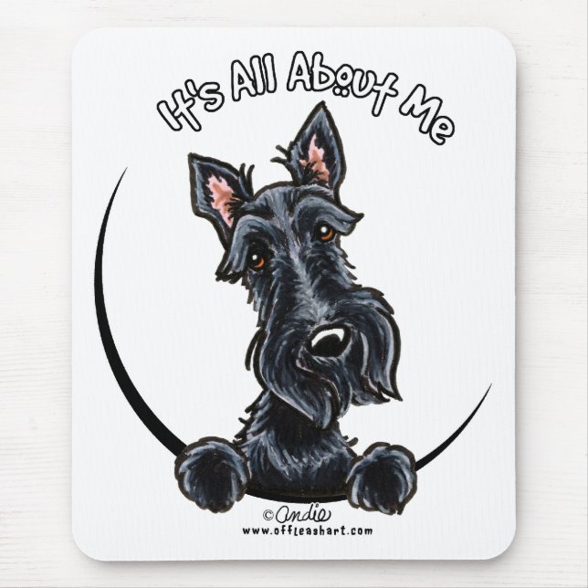 Tapis De Souris IAAM d'Écosse noire (Devant)
