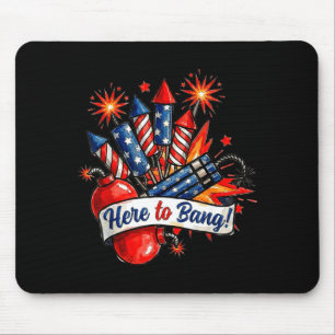 Tapis De Souris Ici pour faire exploser un pétard humour drôle du
