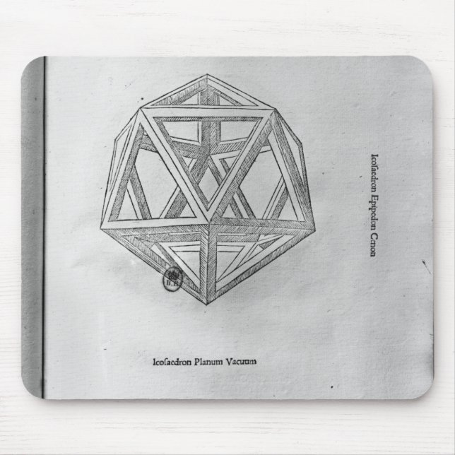 Tapis De Souris Icosahedron, de 'De Divina Proportione' (Devant)