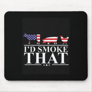 Tapis De Souris Id Fumée Qui Viande Pitmaster Grill Cadeau Funny B