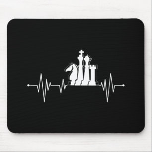 Tapis De Souris Idée cadeau du joueur d'échecs pièces d'échecs bat