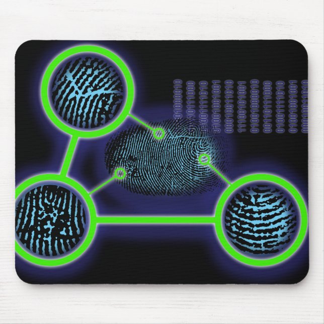 Tapis De Souris Identification des empreintes digitales (Devant)