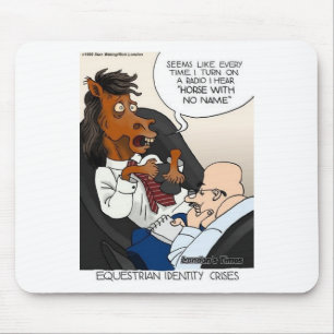 Tapis De Souris Identité équestre Crise Drôle Cadeaux et Tee - shi