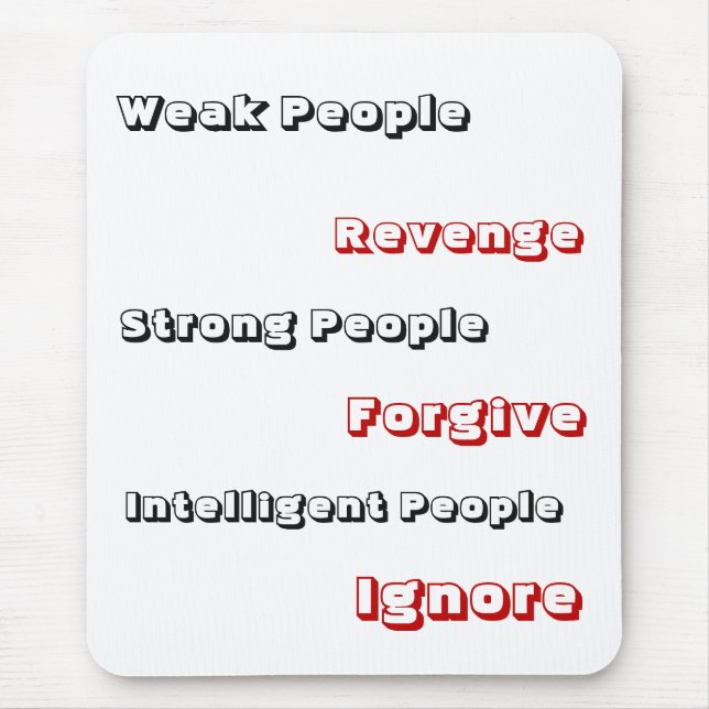 Tapis De Souris IGNORE des gens intelligents - Mousepad (Devant)